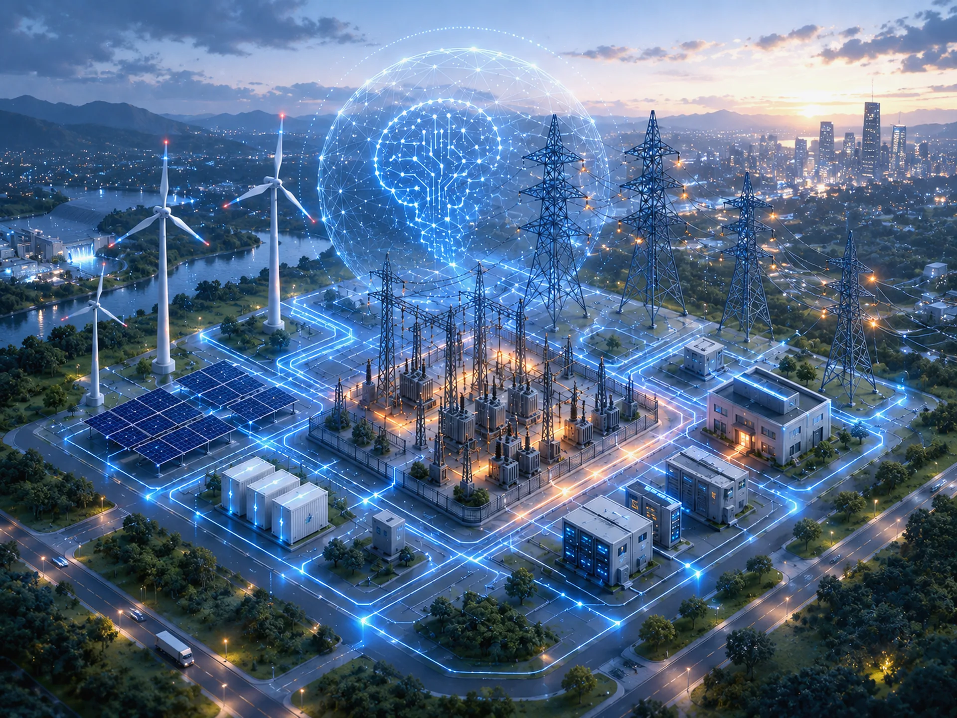 Digital grid intelligence overlay on electrical transmission infrastructure