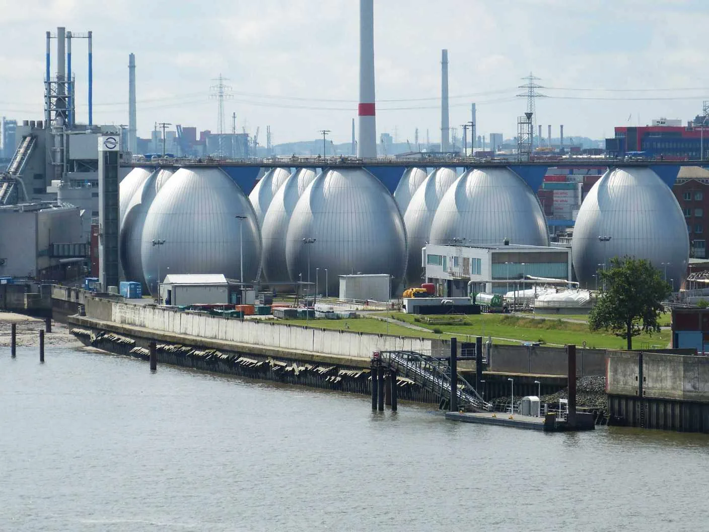 Water treatment plant digester tanks